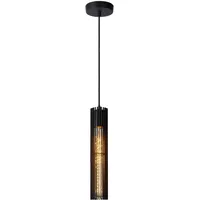 LUCIDE Lionel 1-flg. 6,5 cm schwarz Metall