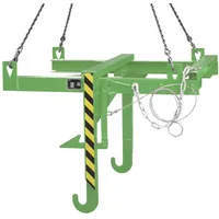 Bauer Südlohn Kipptraverse für Baustoffbehälter BBT, lackiert, Resedagrün