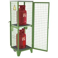 Bauer Südlohn Gasflaschen-Depot GFD-R 2, lackiert, Resedagrün