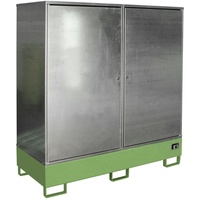 Bauer Südlohn Gefahrstoff-Schrank GS-2, lackiert, Resedagrün