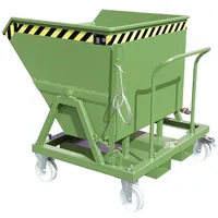Bauer Südlohn Späne-Kippmulde SKS 550, lackiert, Resedagrün