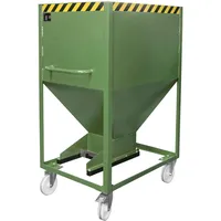 Bauer Südlohn Silobehälter SR-D 600, lackiert, Resedagrün
