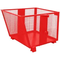 Bauer Südlohn Gitterbehälter BSK-G 90, lackiert, Feuerrot