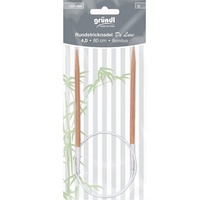 Gründl Rundstricknadeln Bambus Delux 4 Mm 80 Cm Handarbeit