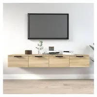 VidaXL Wandschränke 2 Stk. Sonoma-Eiche 68x30x20 cm Holzwerkstoff