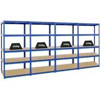 Proregal Mega Deal 4er-Set Schwerlastregale Slim Elephant M HxBxT