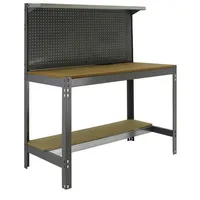Proregal Werkbank, Grau, Metall, 120x84x61 cm, Freizeit, Heimwerken, Werkstatt,