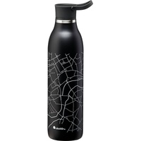 Aladdin Thermo-Trinkflasche CityLoop Thermavac 600 ml lava-schwarz print ROT