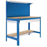 Proregal Werkbank Blau, Metall, 120x84x61 cm, Freizeit, Heimwerken, Werkstatt,