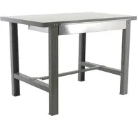 Proregal Werkbank Grau, Metall, 120x83x73 cm, Freizeit, Heimwerken, Werkstatt,