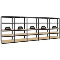 Proregal Mega Deal 5er-Set Schwerlastregale Slim Elephant M HxBxT