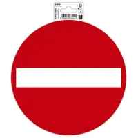 Exacompta 67044E Hinweisschild selbstklebend, PVC, Einbahnstraße 20 cm -