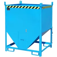 Bauer Südlohn Silobehälter SGS 100, lackiert, Lichtblau