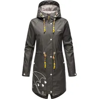 Marikoo Damen Regenjacke mit Kapuze leicht gefüttert Regenmantel Wasserdicht