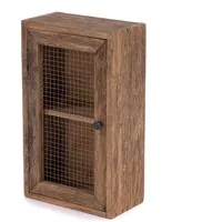 DESIGN DELIGHTS Wand-Hängeschrank, Natur, Holz, 30x50x16 cm, Wohnzimmer, Wohnwände,