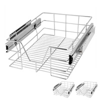 CASARIA Deuba Schublade Küche 30-60cm 20kg Belastbar Verchromt Korbauszug