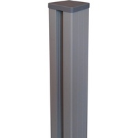 GROJA Alu-Steckzaunpfosten Lumino mit Pfostenkappe 300 x 9 x