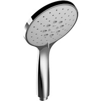 Keuco Handbrause 51580130300 Schwarzchrom gebürstet, 3 Strahlrten, mit Antikalk-System