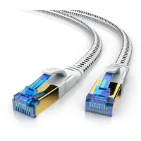 Primewire Flachbandpatchkabel CAT 8 mit Baumwollummantelung - Gigabit Ethernet