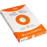 Exacompta Karteikarten A5 kariert sort 100St