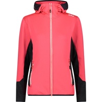 CMP Woman Jacket FIX Hood red fluo 40