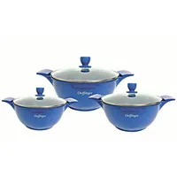 Cheffinger Kochtopfset 20-24-28cm 6-tlg Topf Induktion Alu Guss Geschirr
