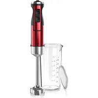 Arendo - Stabmixer, 1000 W, Edelstahl Pürierstab in rot,