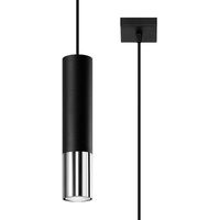 Sollux SL.0940 Pendelleuchte LOOPEZ 1 schwarz/Chrom