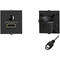 Bachmann Rahmen 1xHDMI 90°+1xMiniklinke