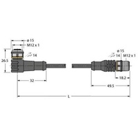 Turck Verbindungsleitung WKC4.5T-1 6632060