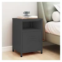 VidaXL Nachtschrank Anthrazit 35 x 35 x 51 cm