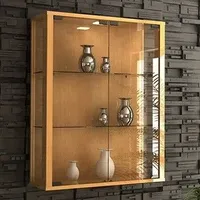 VCM my home Udina Hängevitrine buche 2 Fachböden mit