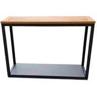 ACAMP Gartentisch 75 x 54 x 180 cm Anthrazit/Natur