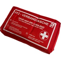 IWH KFZ-Verbandtasche rot DIN 13164:2022 Verbandtasche Pkw DIN 13164