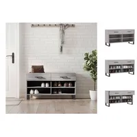 VidaXL Schuhbank Grau Sonoma 102x35x55 cm Holzwerkstoff