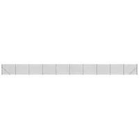 VidaXL Maschendrahtzaun mit Bodenflansch Anthrazit 1,8x25 m