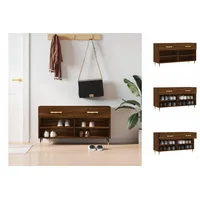VidaXL Schuhbank Braun Eichen-Optik 102x35x55 cm Holzwerkstoff