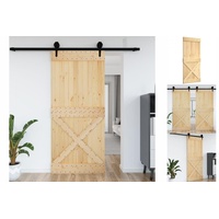 VidaXL Tür, Schiebetür für Schlafzimmer Küchen Scheunen Garagen, Holztür