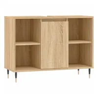 VidaXL Badschrank Sonoma-Eiche 80x33x60 cm Holzwerkstoff