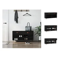 VidaXL Schuhbank Schwarz 102x35x55 cm Holzwerkstoff
