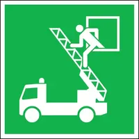 FP Fluchtwegschild Folie 15 x 15 cm langnachleuchtend
