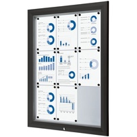 Showdown Displays Showdown® Displays Schaukasten Premium schwarz 9x DIN