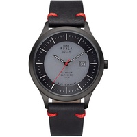 UMR Ruhla Herren-Armbanduhr 95952, Solar, Titan, mit Lederarmband, 10