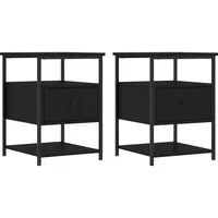 VidaXL Nachtschrank 40 x 42 x 56 cm Schwarz