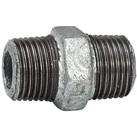 Riegler Doppelgewindenippel 280 AG/AG R 3/4 Temperguss schwarz feuerverz.