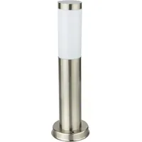 GLOBO Stehlampe RGB LED Edelstahl dimmbar E27 1er Set