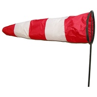 Wolkenstürmer Westwind rot/weiß 75 cm, maritimes Dekorationsobjekt und Windspiel