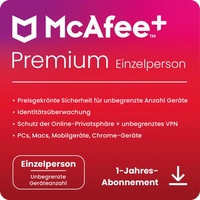 McAfee McAfee+ PREMIUM Individual Security 1 Nutzer / Unbegrenzte-Geräte