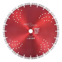 VidaXL Diamant-Trennscheibe mit Turbo und Löchern Stahl 350 mm