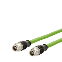 METZ CONNECT Verbindungsleitung M12 ST-M12 ST, 8-pol X-kodiert, gerade-gerade,